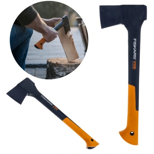 Fiskars Siekiera ciesielska do łupania X10 S toporek do pieńków max 10 cm