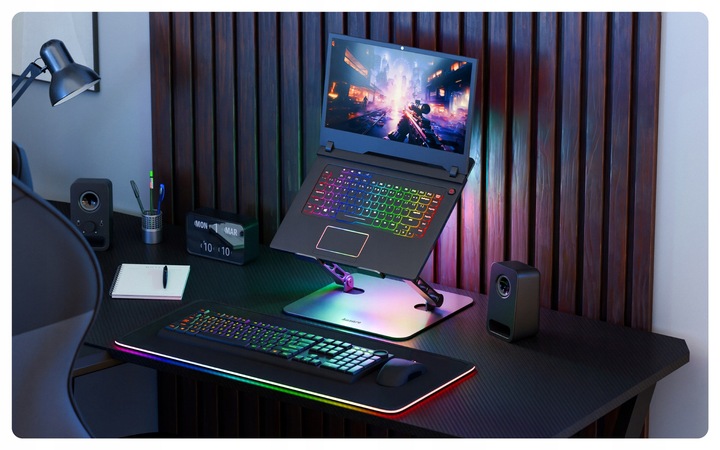 Podstawka Chłodząca pod laptopa REGULOWANA Huzaro Hold 4.0 RGB