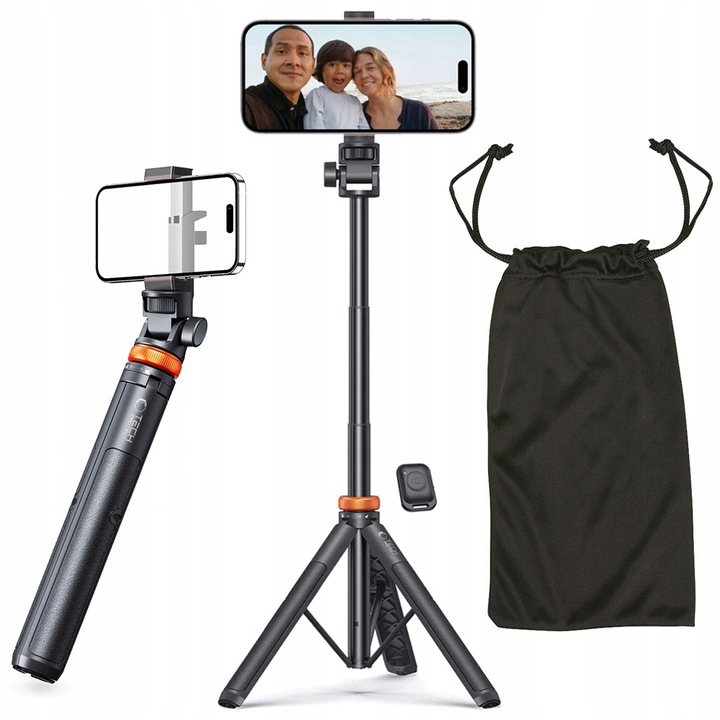 KIJEK SELFIE STICK TRIPOD BLUETOOTH DO TELEFONU / GOPRO + SASZETKA