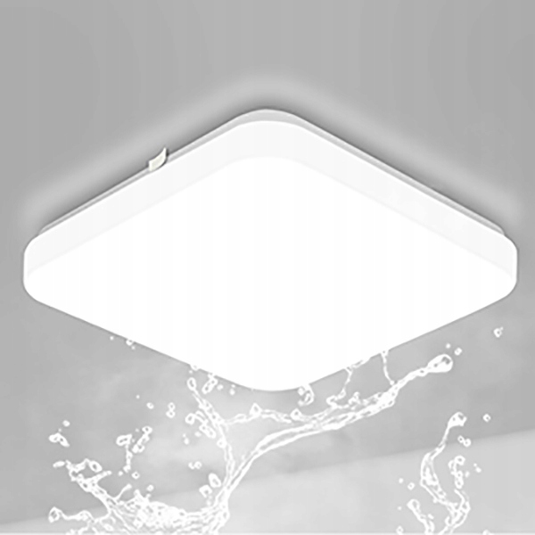 Lampa Sufitowa Plafon LED 24W 2400LM 23x23x5cm Natynkowy Biały