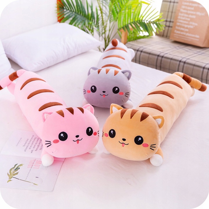 DŁUGI kot KOTEK poduszka MASKOTKA PLUSZAK 70cm