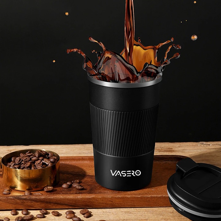 ANTYPOŚLIZGOWY KUBEK TERMICZNY USTNIK TERMOS na herbatę kawę DO SAMOCHODU