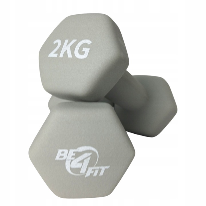 Zestaw Hantli Ciężarki Hantle Neoprenowe Żeliwne do Ćwiczeń 2x 2kg PREZENT