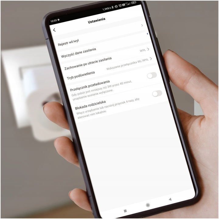 Inteligentne Gniazdko Programator Czasowy Watomierz Bolec WIFI TUYA