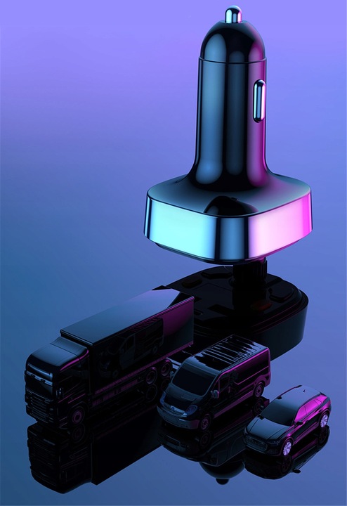 TRANSMITER FM BLUETOOTH 5.0 ŁADOWARKA QC 3.0 PD 20W RGB 2x USB USB-C