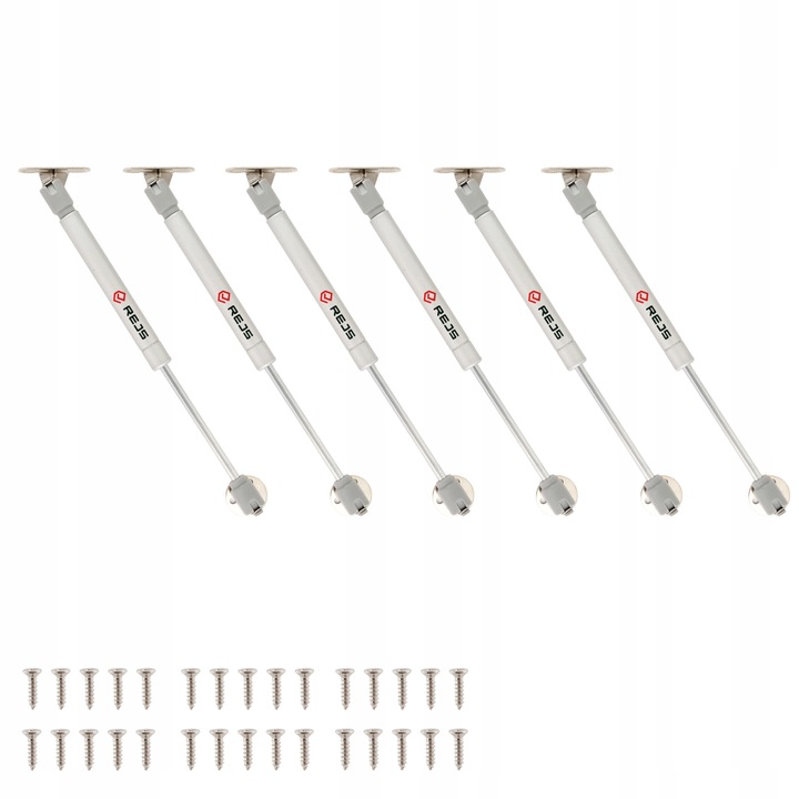 6 x ZESTAW - REJS SIŁOWNIK MEBLOWY PODNOŚNIK GAZOWY DO MEBLI 80N +