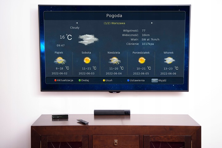 Tuner dekoder TV DVB-T DVB-T2 HDMI H.265