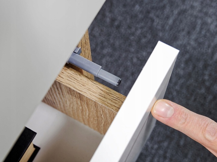 Biurko RADEK 90 cm białe komputerowe 3 szuflady prawe laminowane