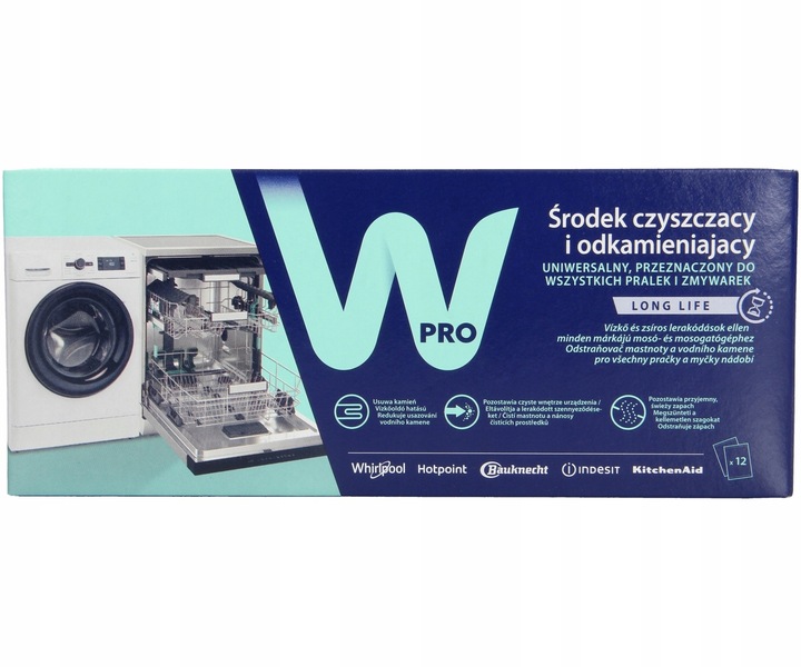12x ODKAMIENIACZ do pralek i zmywarek 3w1 WPRO