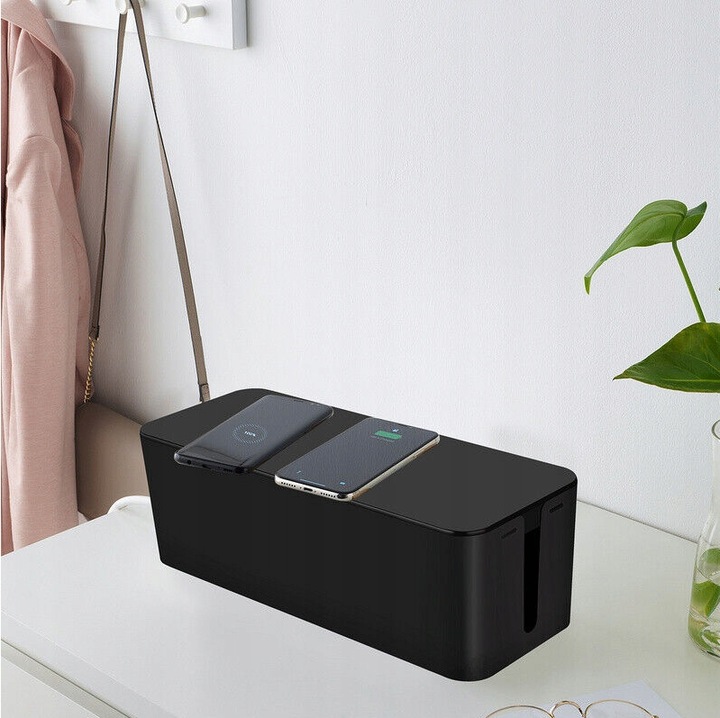 POJEMNIK ORGANIZER NA KABLE PUDEŁKO LISTWY DUZY