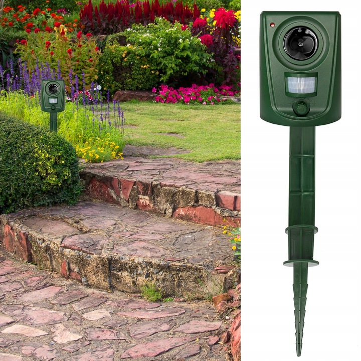 ODSTRASZACZ ULTRADŹWIĘKOWY ZWIERZĄT GRYZONI KOTÓW PSÓW DZIKÓW PTAKÓW