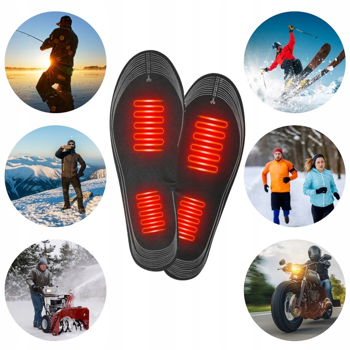 TRIZAND- Wkładki do Butów Podgrzewane 41-46 - USB