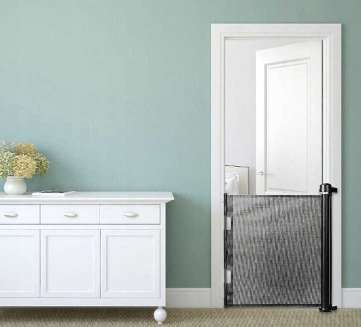 Barierka Zabezpieczająca Bramka Ochronna na Schody do Drzwi Roleta do