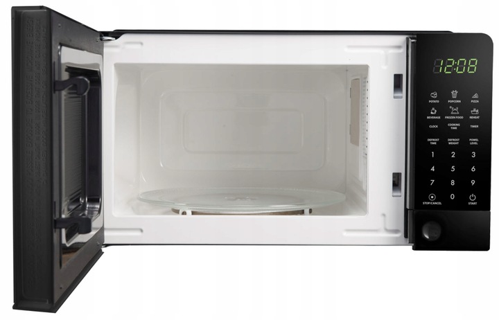 CZARNA MIKROFALA KUCHENKA MIKROFALOWA HORNEADO MAŁA 20L NIEZAWODNA 700W