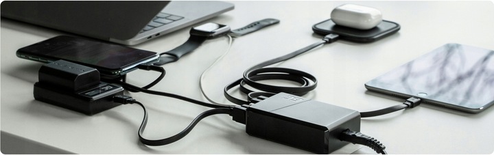 ŁADOWARKA SIECIOWA SZYBKA GC 52W 5x USB 5 PORTÓW WYCISKACZ DO PASTY