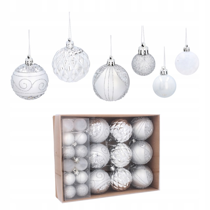 BOMBKI CHOINKOWE na choinke Ozdoby Świąteczne 33 szt