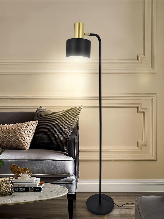 Lampa Stojąca Podłogowa LED Lampka Do Czytania Nocna 1X E27 Włącznik