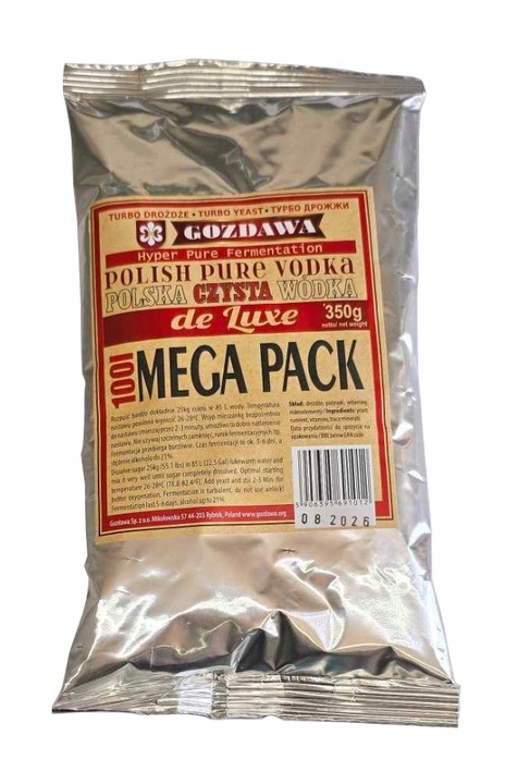 DROŻDZE GOZDAWA CZYSTA WÓDKA NA 100L