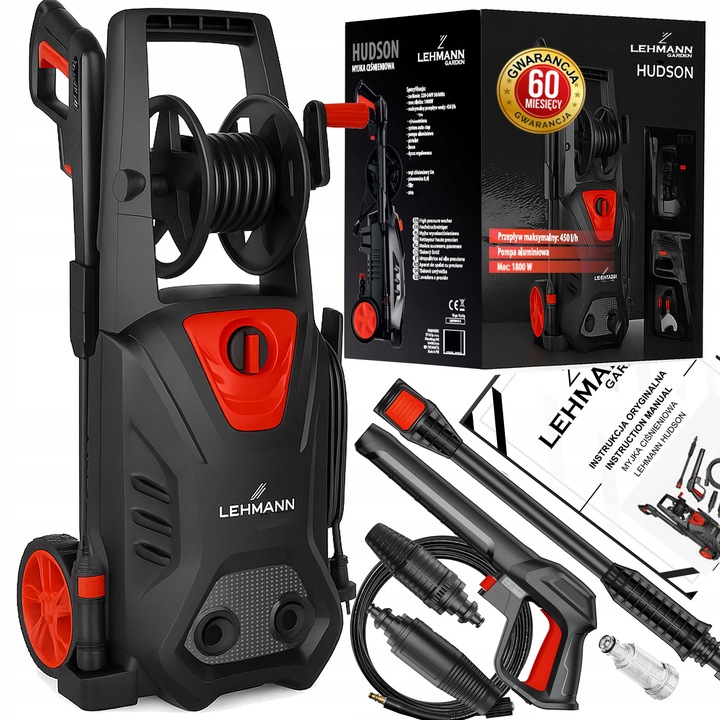 MYJKA CIŚNIENIOWA 260 BAR SAMOSSĄCA POMPA ALUMINIOWA DYSZA TURBO