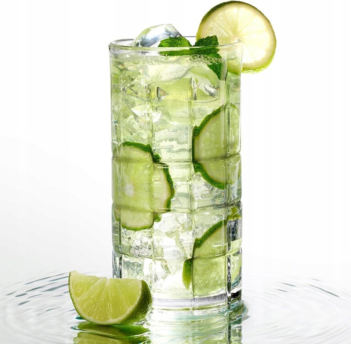 KPL SZKLANKI DO DRINKÓW NAPOJÓW UNIWERSALNE GRUBE SZKŁO ZESTAW 6 SZT 340 ML