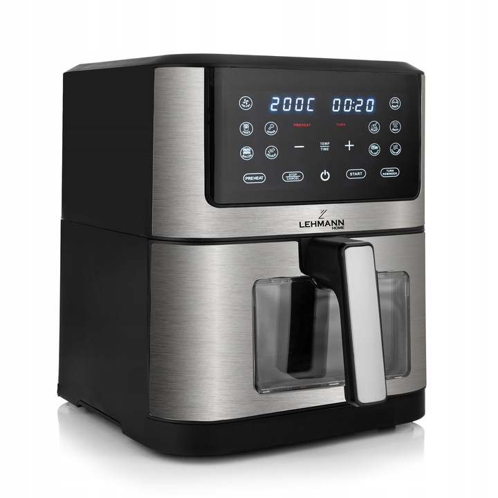 FRYTKOWNICA BEZTŁUSZCZOWA AIRFRYER 8L NIEPRZYWIERAJĄCA 12 PROGRAMÓW