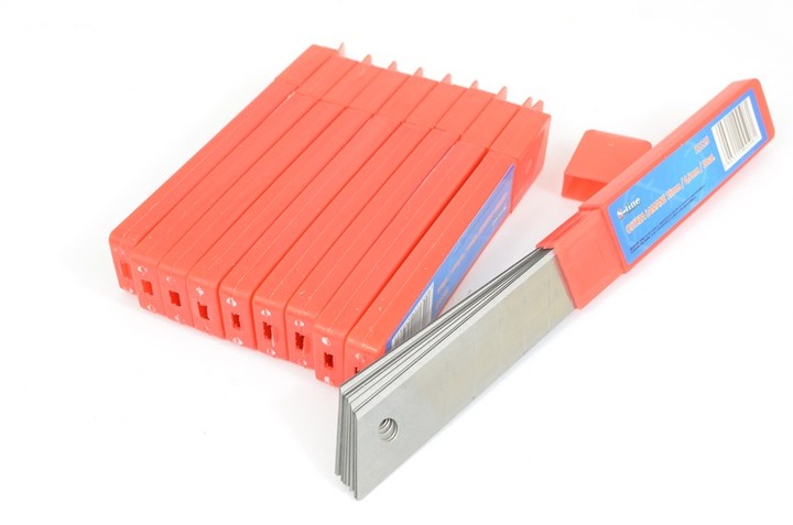 OSTRZA 18mm 100 sztuk Wymienne do nożyków wkłady