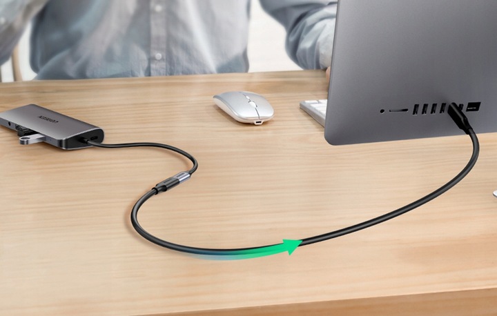 UGREEN Kabel Przedłużający Przewód Przedłużka USB-C Do USB C 3.1 4K 100W 1m