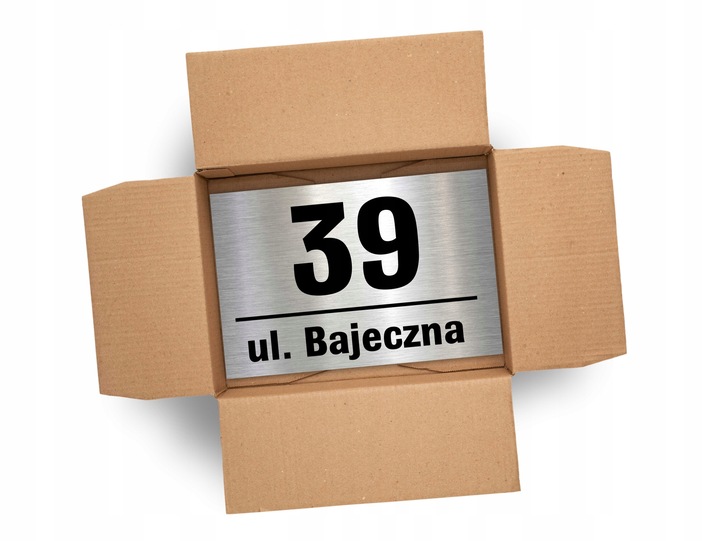 Tabliczka z numerem na dom tablica adresowa aluminiowa numer domu
