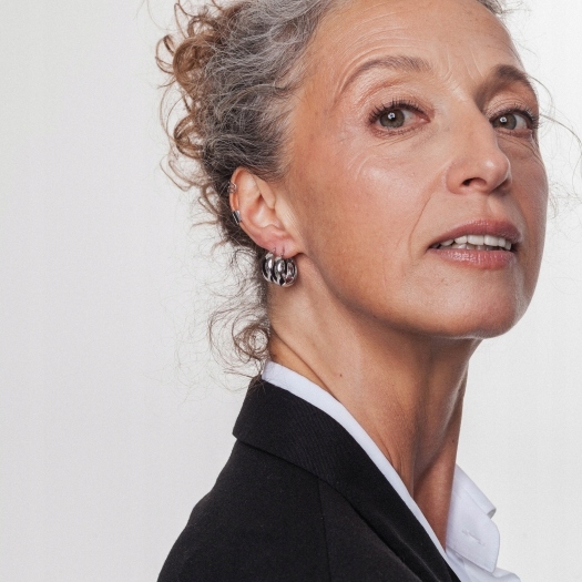 Nausznica srebrna gładka 7 mm ANIA KRUK