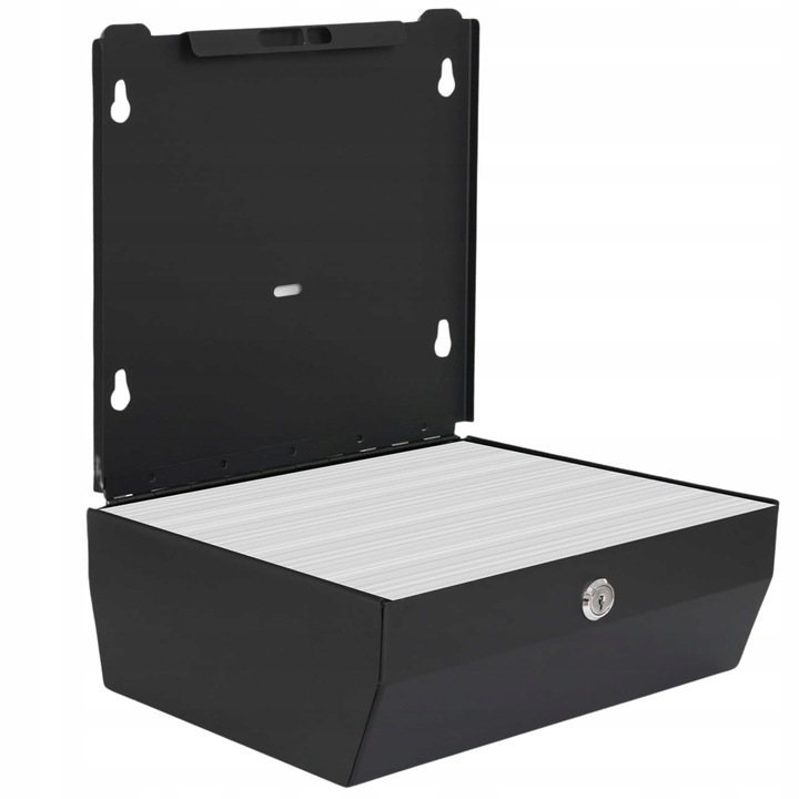 Dozownik Podajnik Stalowy na ręczniki papierowe ZZ Czarny HIGI24 Atest PZH