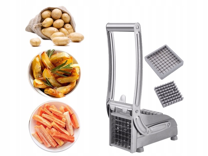 KRAJALNICA DO FRYTEK MASZYNKA DO ZIEMNIAKÓW KARTOFLI DUŻA NÓŻKI SOLIDNA