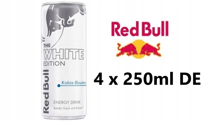 Red Bull Napój energetyczny kokos-jagoda 4 x 250 ml DE