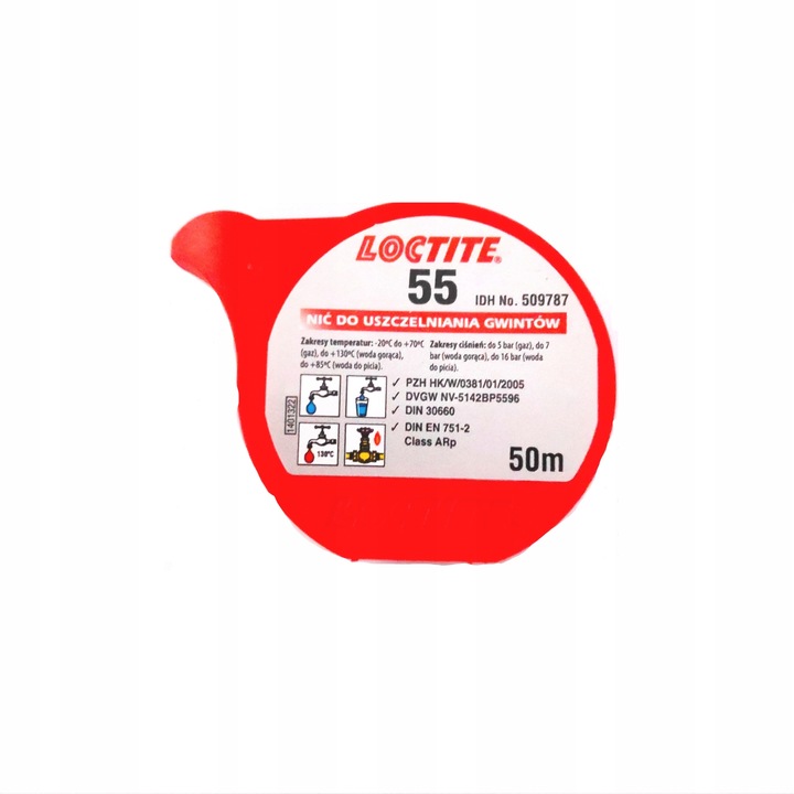 Nić do uszczelniania gwintów Loctite 55
