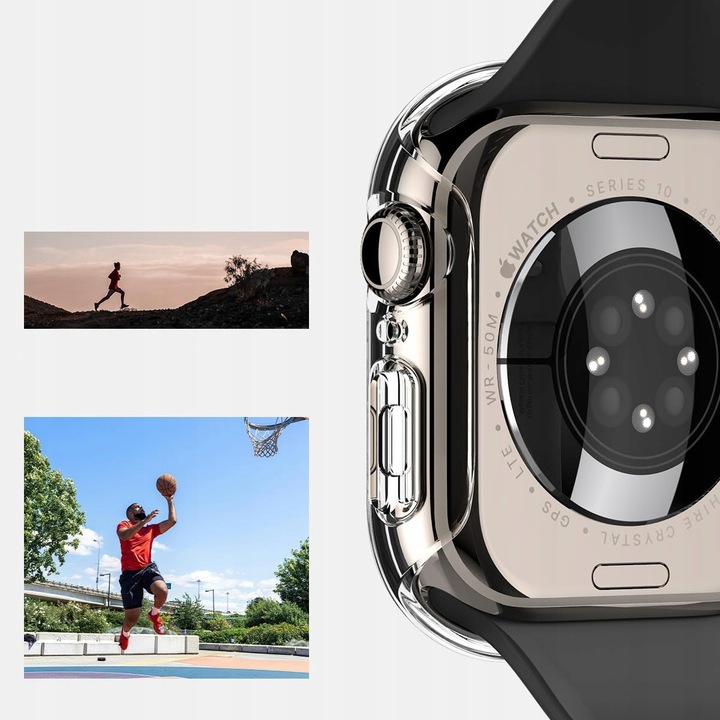 Etui Spigen do Apple Watch 10 46mm, cienki case, wytrzymała obudowa, osłona