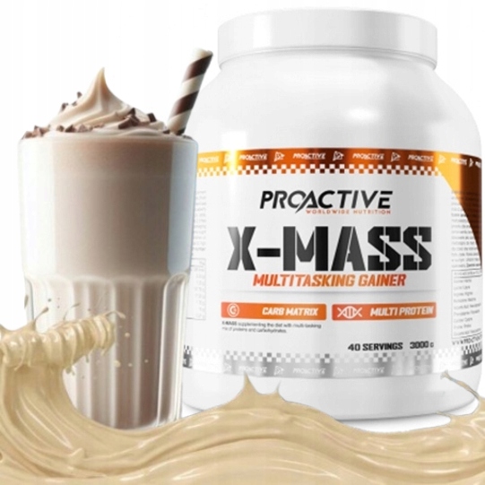 ProActive X-MASS GAINER NA MASĘ 3000g WHITE CHOCOLATE