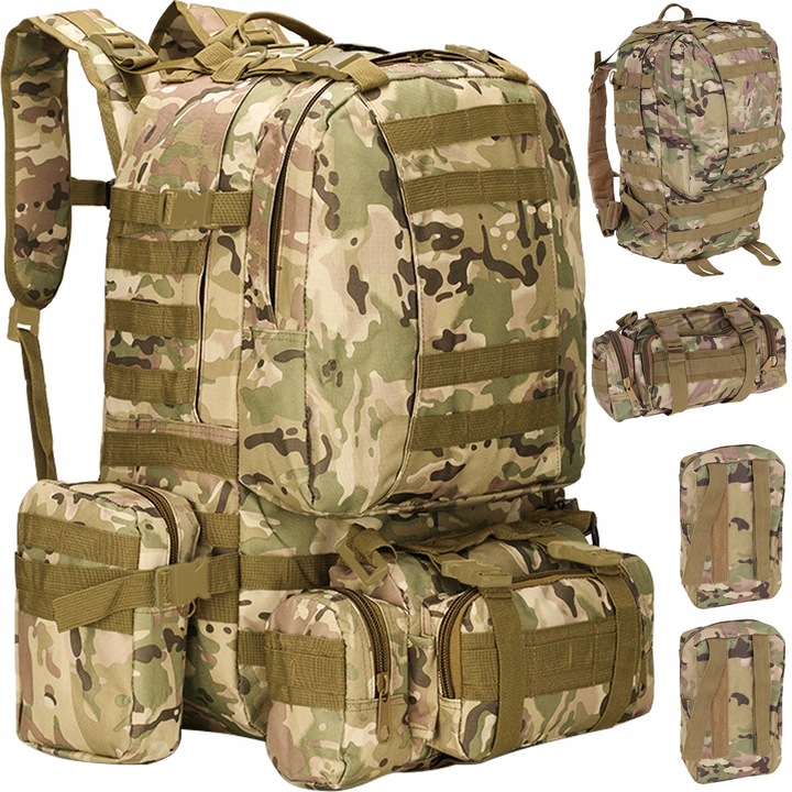 Plecak Taktyczny Wojskowy Militarny Survival 48,5l do Pracy Survivalowy XL