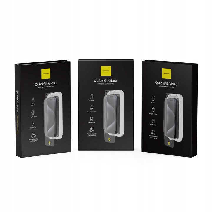 SZKŁO HARTOWANE DO IPHONE 16 PRO MAX Z APLIKATOREM QUICKFIT - 2 SZTUKI