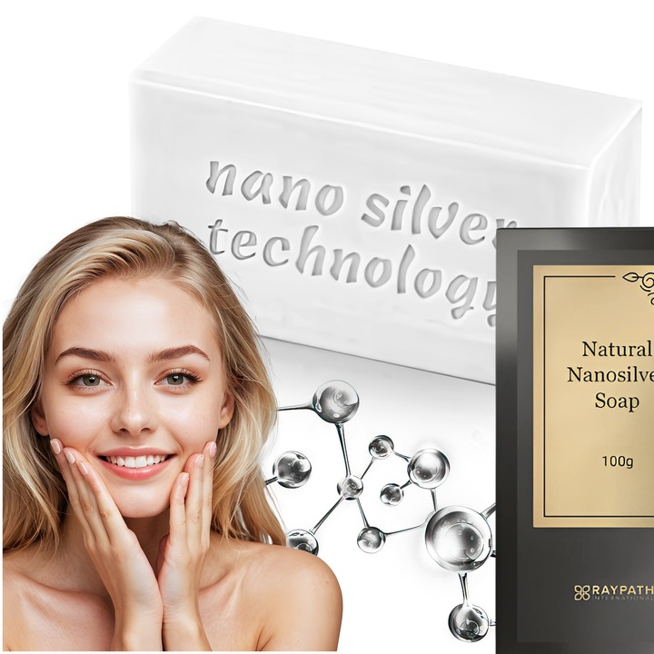 RAYPATH MYDEŁKO Z NANOSREBREM BIAŁE MYDŁO ANTYBAKTERYJNE HIPOALERGICZNE
