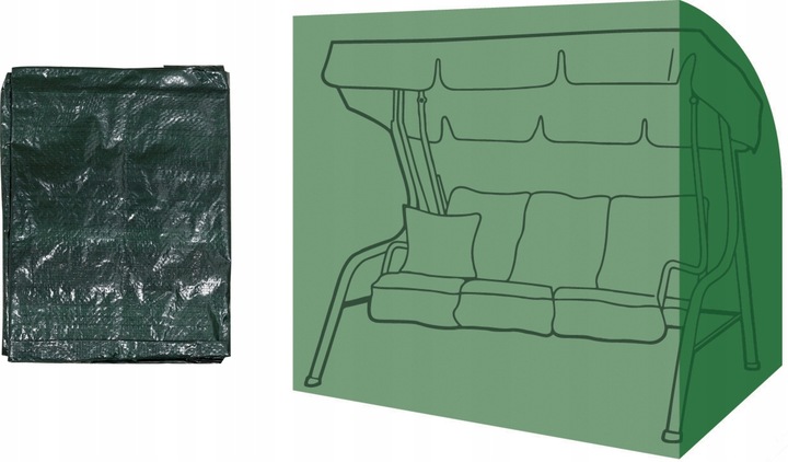 POKROWIEC NA HUŚTAWKĘ OGRODOWĄ 220 x 150 x 170 cm