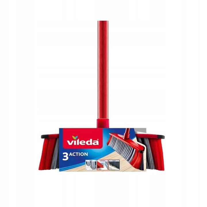 Vileda Szczotka 3Action z kijem do kurzu i sierści