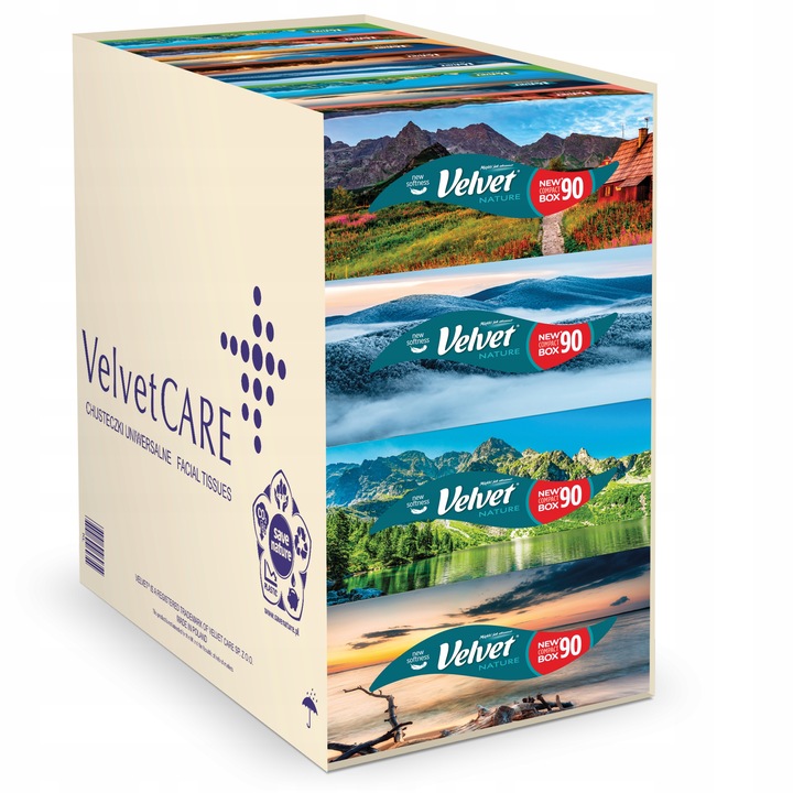 Velvet chusteczki Nature 40 opakowań