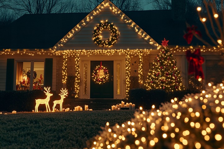 LAMPKI CHOINKOWE 300 LED ZEW/WEW 18M CIEPŁY BIAŁY EFEKT FLASH