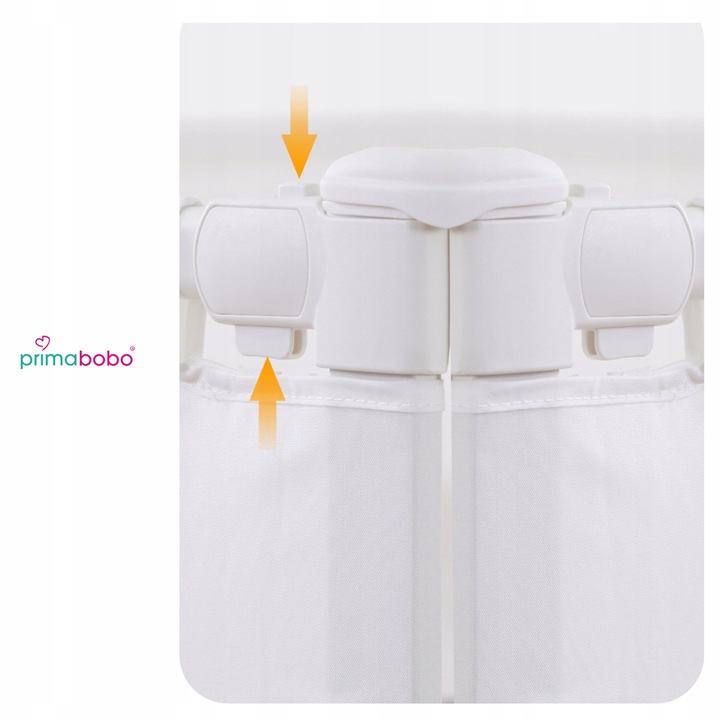 PRIMABOBO Barierka do łózka VELVO 140cm, osłona ochronna dla dzieci