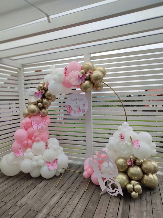 Balony Białe Duże Dekoracje Komunijne Zestaw Balonów Ślub Komunia