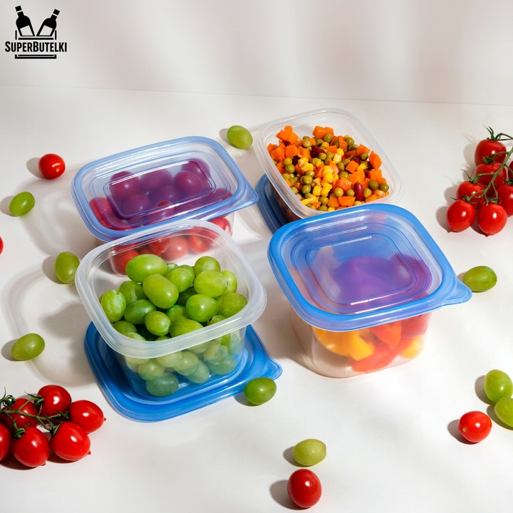 5x 700 ml Pojemniki 5x 950 ml LUNCHBOX do przechowywania na żywność