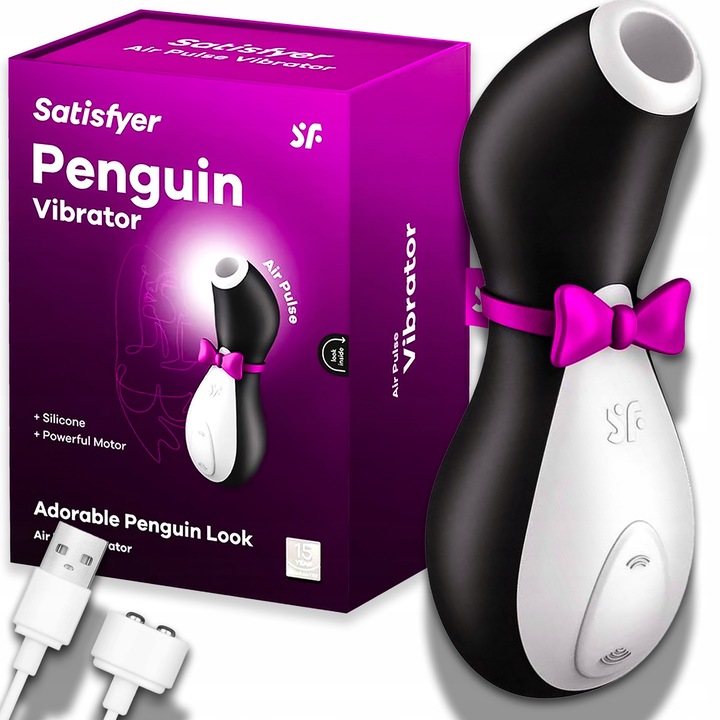 Wibrator damski PINGWINEK masażer dla kobiet do łechtaczki ORYGINALNY 100 %