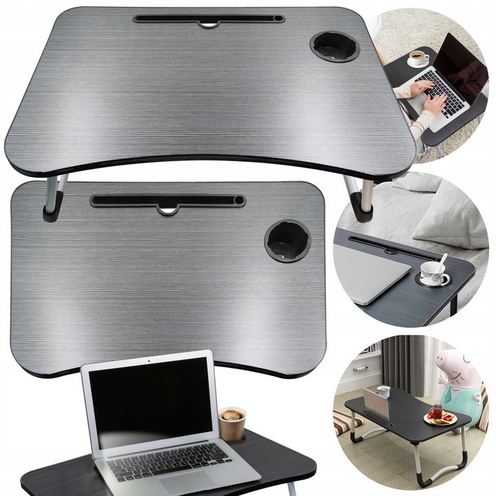 STOLIK SKŁADANY ŚNIADANIOWY PODSTAWKA POD LAPTOPA DO ŁÓŻKA TACA NA NÓŻKACH