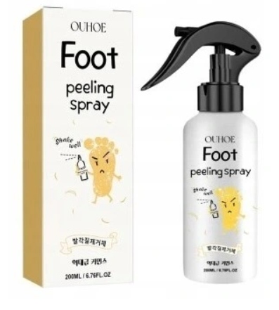 PEELING w spray-u do STÓP PIĘT złuszczania Martwego Naskórka OUHOE 200