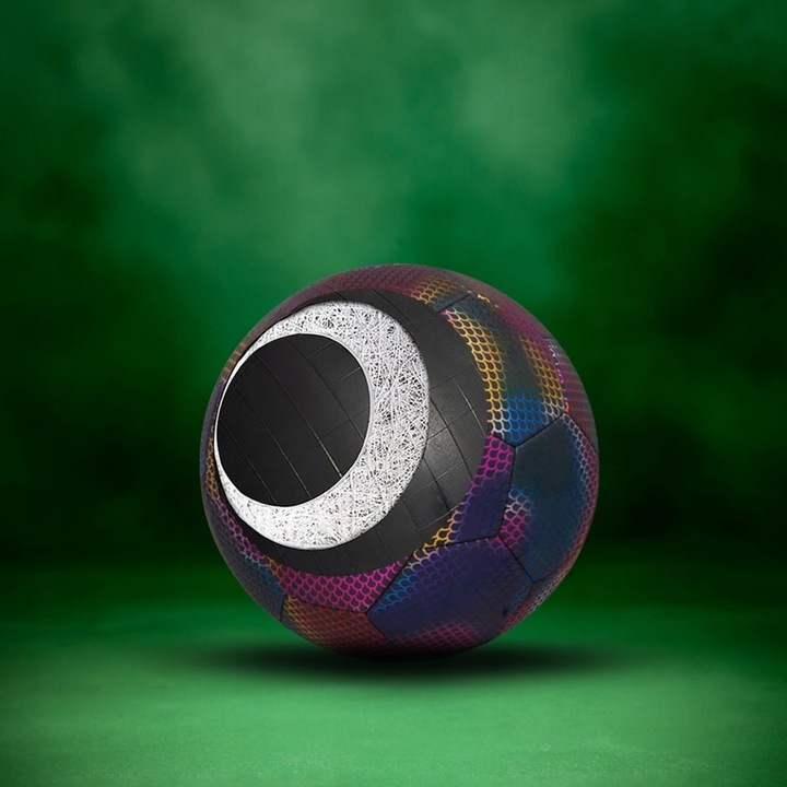 PIŁKA NOŻNA ODBLASKOWA ŚWIECĄCA LUMI DO NOGI ROZM 5 HOLOGRAFICZNA FOOTBALL