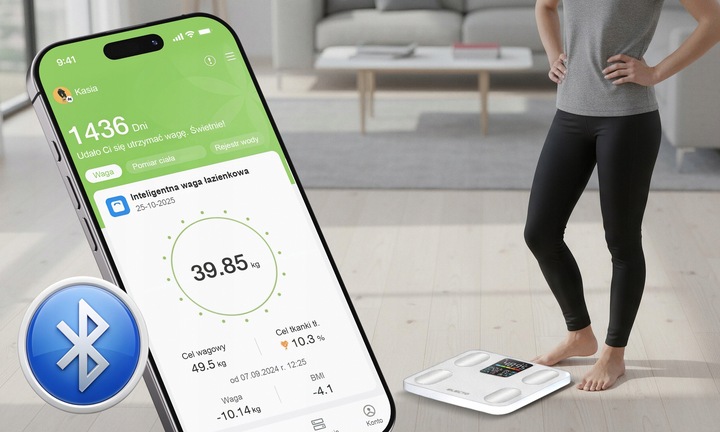 WAGA ŁAZIENKOWA ELEKTRONICZNA ANALITYCZNA APLIKACJA PO POLSKU 13